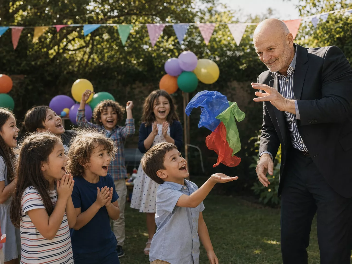 Kinderzauberer Rasputin beim Kindergeburtstag in Freiburg